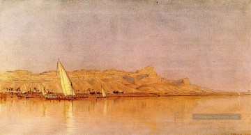 Sur le Nil Gebel Shekh Hereedee Paysage Sanford Robinson Gifford Paysage Peinture à l'huile